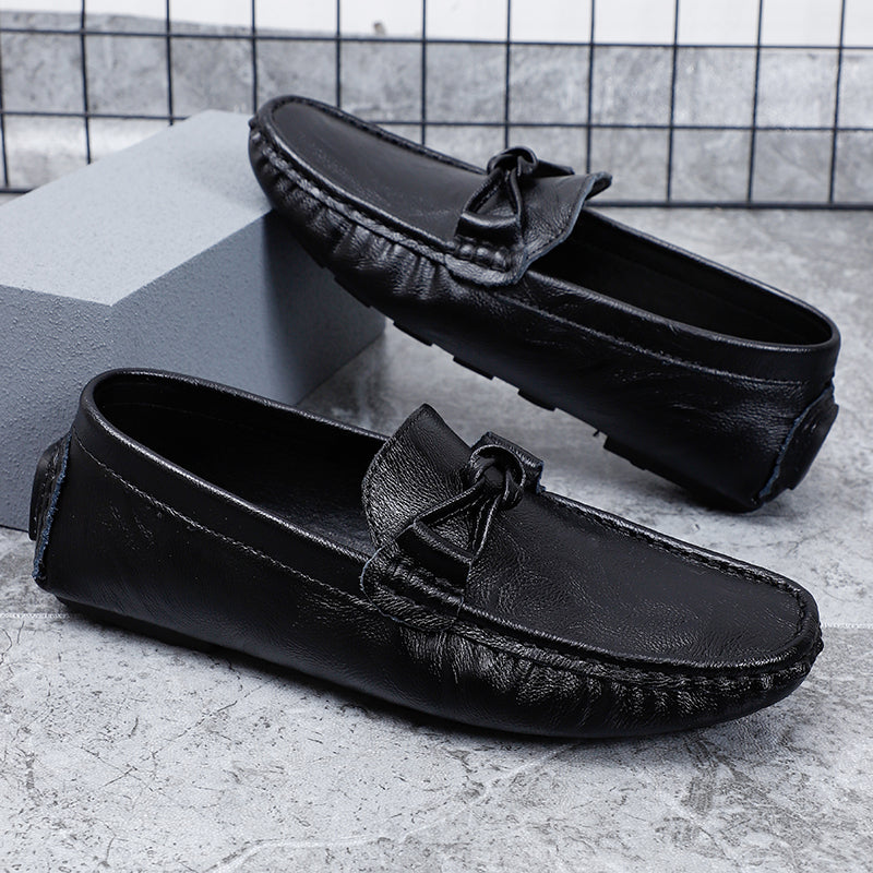 Men’s Leather Loafers – Classic Driving Moccasins with Anti-Slip Sole | 0063