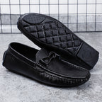 Men’s Leather Loafers – Classic Driving Moccasins with Anti-Slip Sole | 0063