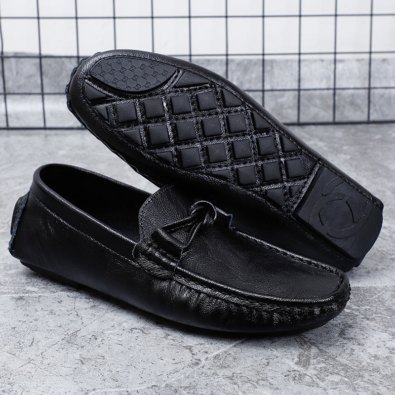 Men’s Leather Loafers – Classic Driving Moccasins with Anti-Slip Sole | 0063
