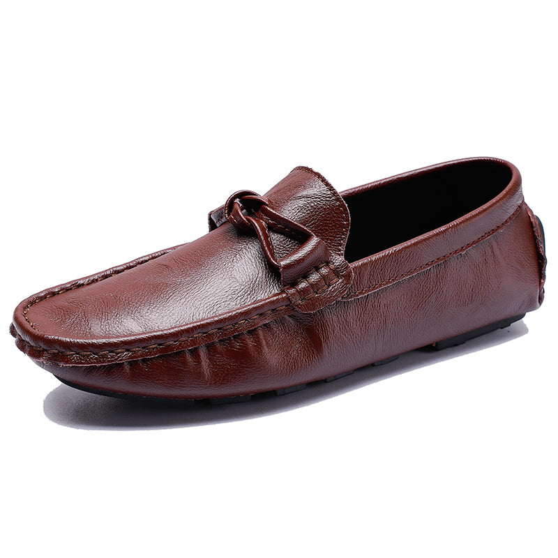 Men’s Leather Loafers – Classic Driving Moccasins with Anti-Slip Sole | 0063