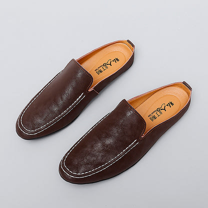 Men's Outdoor Breathable Casual Half Shoes Slip-On Driving Loafers | 8822