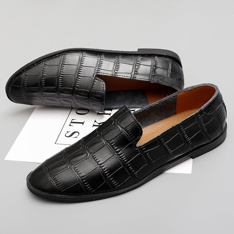 Mocassini estivi casual da uomo in vera pelle, scarpe traspiranti | 2207 