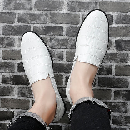 Mocassins décontractés d'été pour hommes, chaussures respirantes en cuir véritable | 2207 