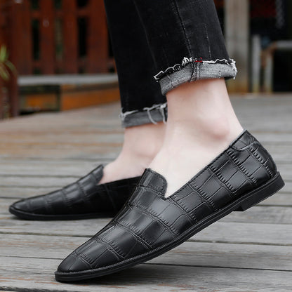 Mocassini estivi casual da uomo in vera pelle, scarpe traspiranti | 2207 