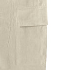Men’s Four-Season Lightweight Linen Cargo Pants Breathable Multi-Pocket Loose Wide-Leg Trousers | MTGZ-9