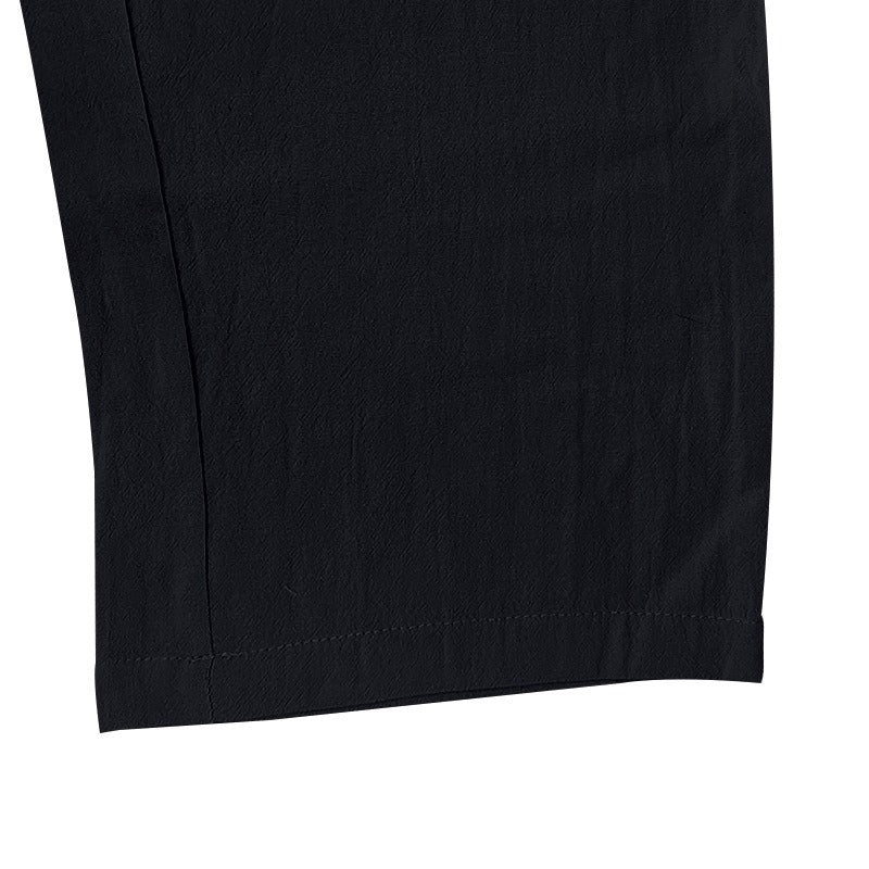 Men’s Four-Season Lightweight Linen Cargo Pants Breathable Multi-Pocket Loose Wide-Leg Trousers | MTGZ-9