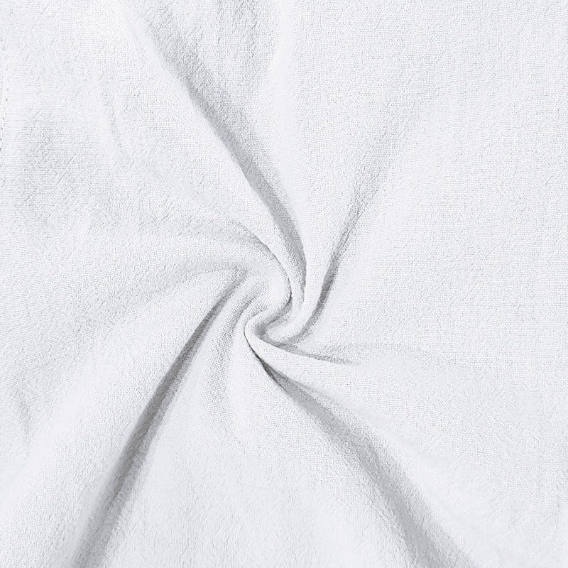 Men’s Four-Season Lightweight Linen Cargo Pants Breathable Multi-Pocket Loose Wide-Leg Trousers | MTGZ-9