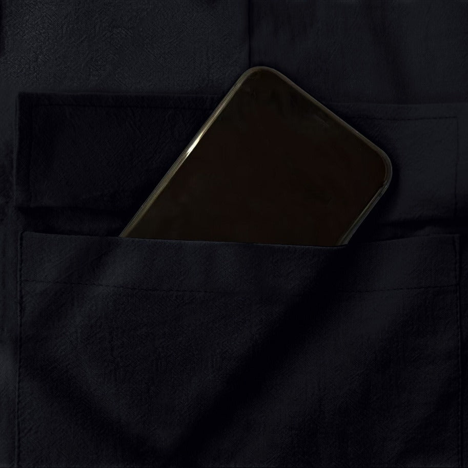 Men’s Four-Season Lightweight Linen Cargo Pants Breathable Multi-Pocket Loose Wide-Leg Trousers | MTGZ-9