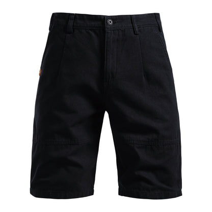 Men's 100% Cotton Cargo Shorts - 2025 Summer Straight-Leg 5-Inch Casual Shorts | MZ0312