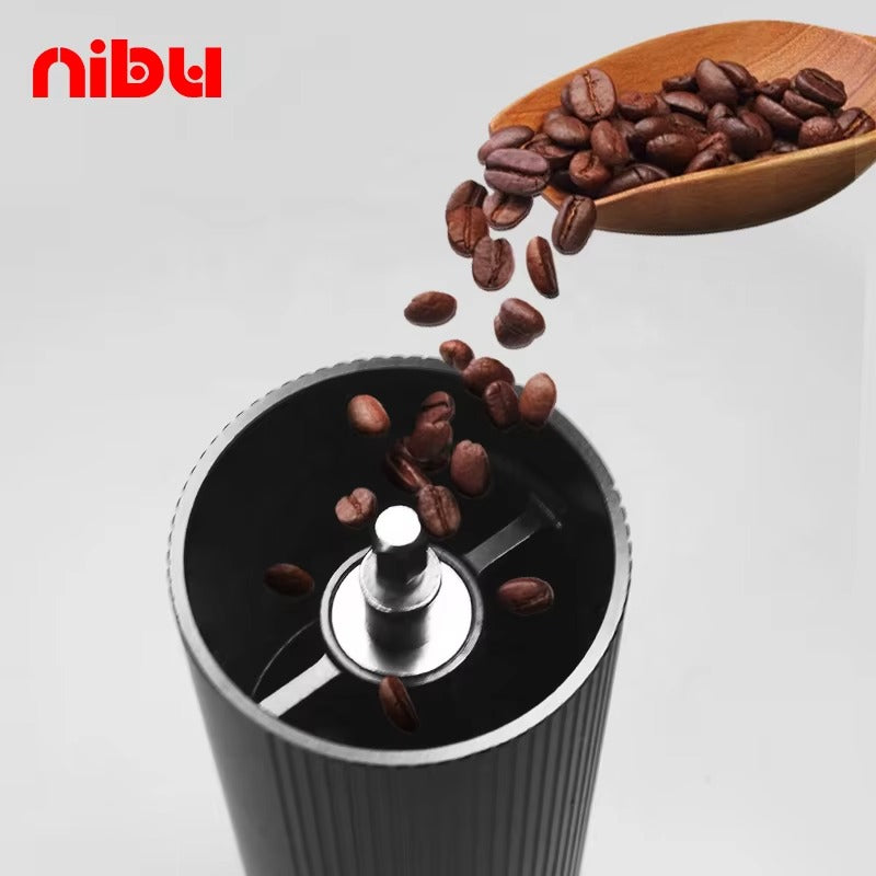 Premium Manual Coffee Bean Grinder – Large 30g Burr Mill, Precision Hand Crank for Espresso & Pour Over | UK Edition | NS1