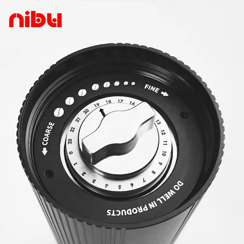 Premium Manual Coffee Bean Grinder – Large 30g Burr Mill, Precision Hand Crank for Espresso & Pour Over | UK Edition | NS1