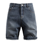 Men's Vintage Straight-Leg Denim Shorts - 2025 Summer Mid-Thigh Casual Jeans Shorts | ST0018