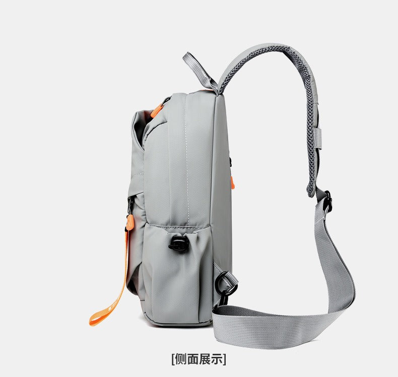 OMASKA Men’s Crossbody Bag – Waterproof Oxford Sling with USB | 2313