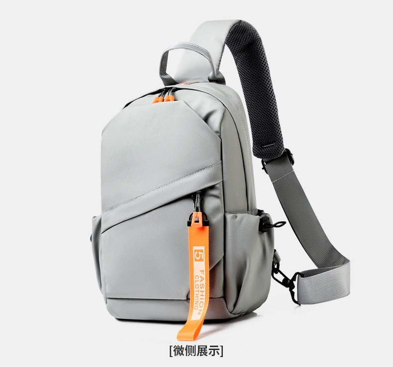 OMASKA Men’s Crossbody Bag – Waterproof Oxford Sling with USB | 2313