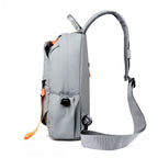 OMASKA Men’s Crossbody Bag – Waterproof Oxford Sling with USB | 2313