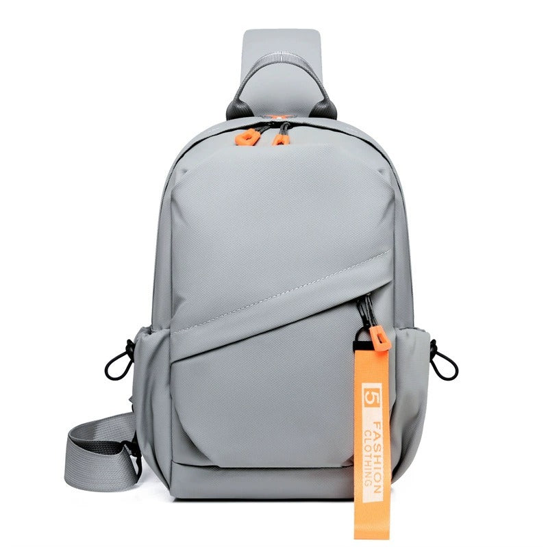 OMASKA Men’s Crossbody Bag – Waterproof Oxford Sling with USB | 2313