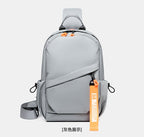 OMASKA Men’s Crossbody Bag – Waterproof Oxford Sling with USB | 2313