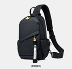 OMASKA Men’s Crossbody Bag – Waterproof Oxford Sling with USB | 2313