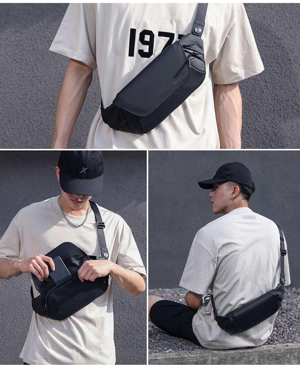 Kingsons Men’s Chest Bag – Waterproof, Lightweight, Crossbody | 3248-A