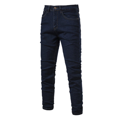 Men's Jeans Pants Casual Autumn Male Ripped Skinny Stretch Trouser Pants | ZH10