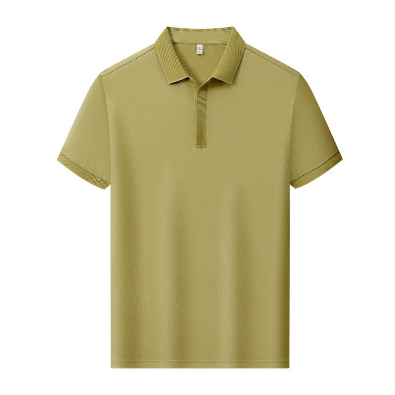 Premium Silk-Blend Polo Shirt for Men & Women – Antibacterial, Hidden Buttons, Lightweight Summer 2025 Style | L11-8318