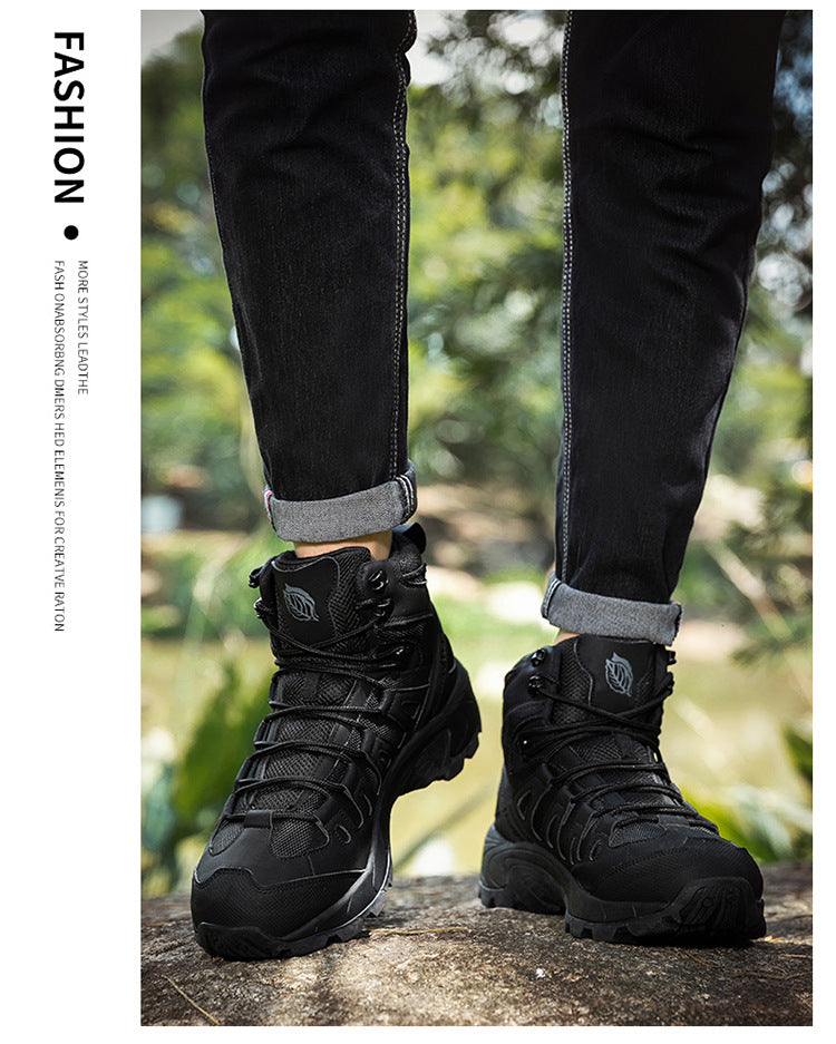 Tactical Combat Boots | Waterproof Breathable Military Hiking Boots | High-Top Climbing & Training Footwear | TRK888