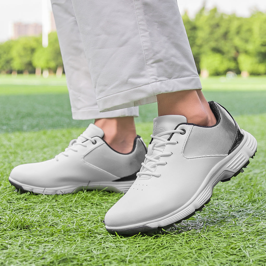 Thestron Waterproof Golf Shoes | Big Size Spiked Training Shoes | All-Weather Performance & Casual Footwear | T616