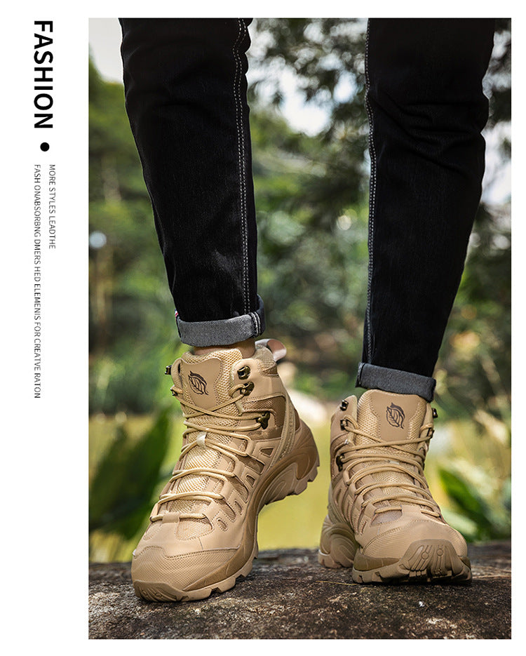 Tactical Combat Boots | Waterproof Breathable Military Hiking Boots | High-Top Climbing & Training Footwear | TRK888