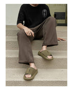 Men’s Suede Leather Fisherman Sandals | Outdoor Slide Slippers with Arch Support | Summer Beach Casual Shoes for Men | T98-1