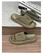 Men’s Suede Leather Fisherman Sandals | Outdoor Slide Slippers with Arch Support | Summer Beach Casual Shoes for Men | T98-1