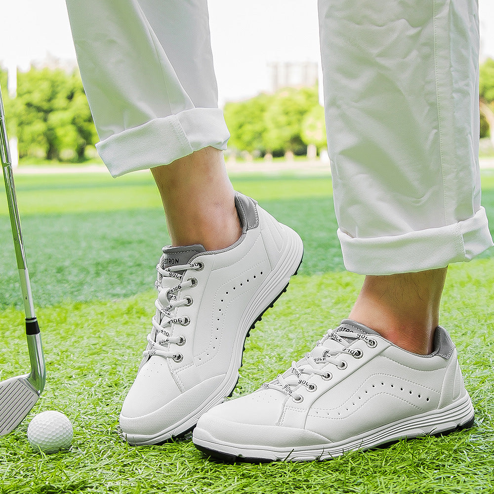 THESTRON Men's Spikeless Golf Shoes Big Size Training & Casual Golf Sneakers All-Season Breathable Footwear | 718