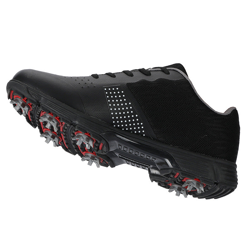 THESTRON Men's Big Size Waterproof Golf Shoes | Spiked Athletic Sneakers Size US 7-15 | T615