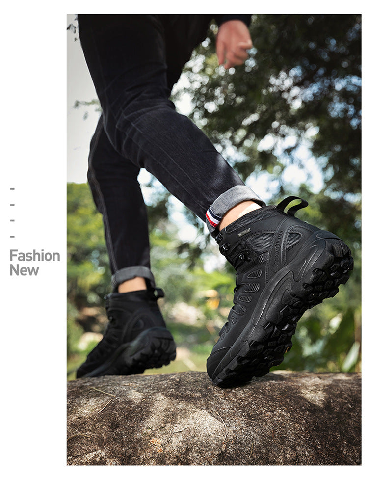 Tactical Combat Boots | Waterproof Breathable Military Hiking Boots | High-Top Climbing & Training Footwear | TRK888