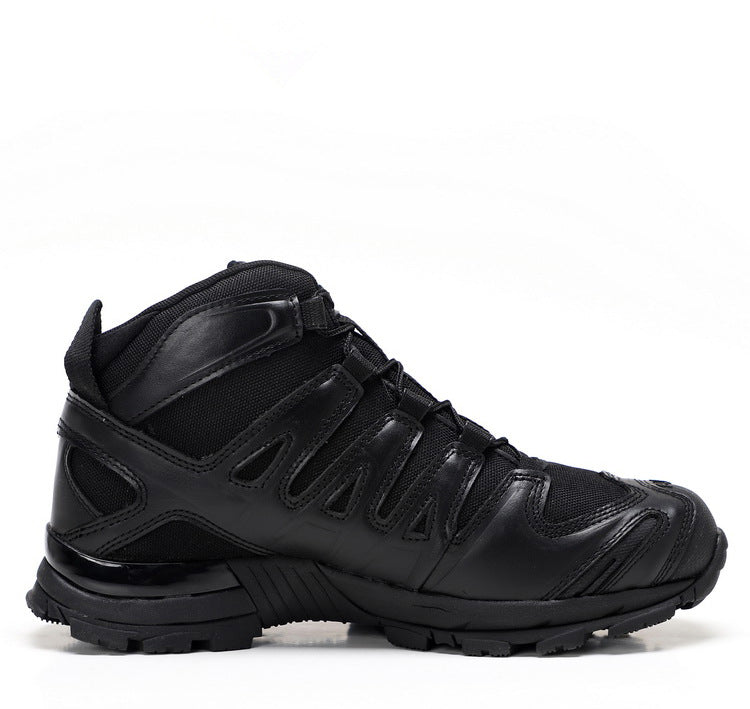 Mid-Low Tactical Combat Boots | Outdoor Desert Hiking Shoes for Men & Women | All-Terrain Camping Trekking Footwear | 054