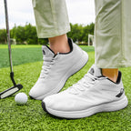 Thestron Men's Mesh Golf Shoes | Breathable Spikeless Sneakers | Lightweight Summer & Training Footwear | 916