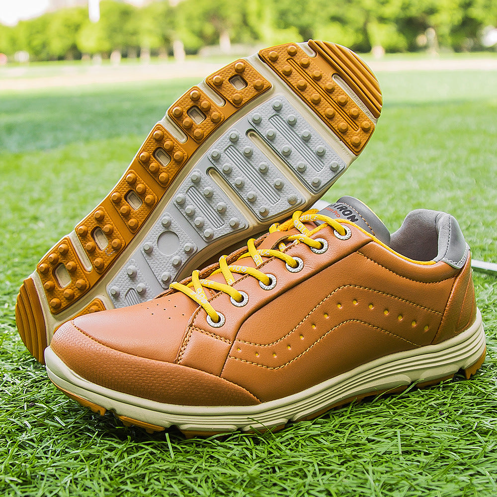 THESTRON Men's Spikeless Golf Shoes Big Size Training & Casual Golf Sneakers All-Season Breathable Footwear | 718