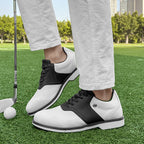 Thestron K05 Men's Brogue Style Golf Shoes | Water-Resistant Leather Spikeless Shoes | Business Casual Golf & Leisure Footwear | K05