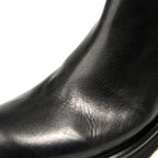 TELUOLU Men's Chelsea Boots | Premium Leather High-Top Boots | Chunky Sole British Retro Ankle Boots | 603-1