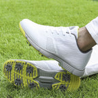 THESTRON Men's Big Size Waterproof Golf Shoes | Spiked Athletic Sneakers Size US 7-15 | T615