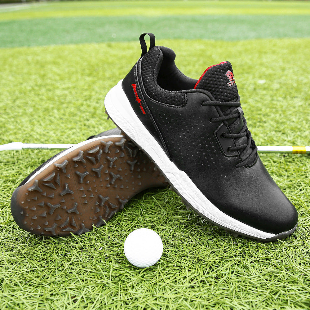Thestron Men's Big Size Golf Shoes | Spikeless Training Shoes UK 6-13 | All-Season Casual Golf Sneakers | 2001