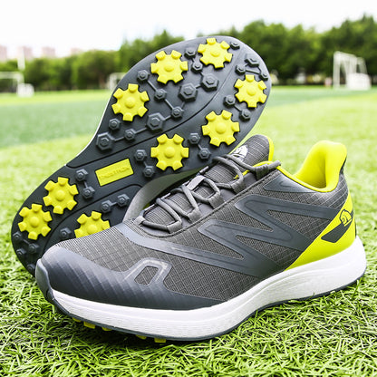 Thestron Men's Mesh Golf Shoes | Breathable Spikeless Sneakers | Lightweight Summer & Training Footwear | 916