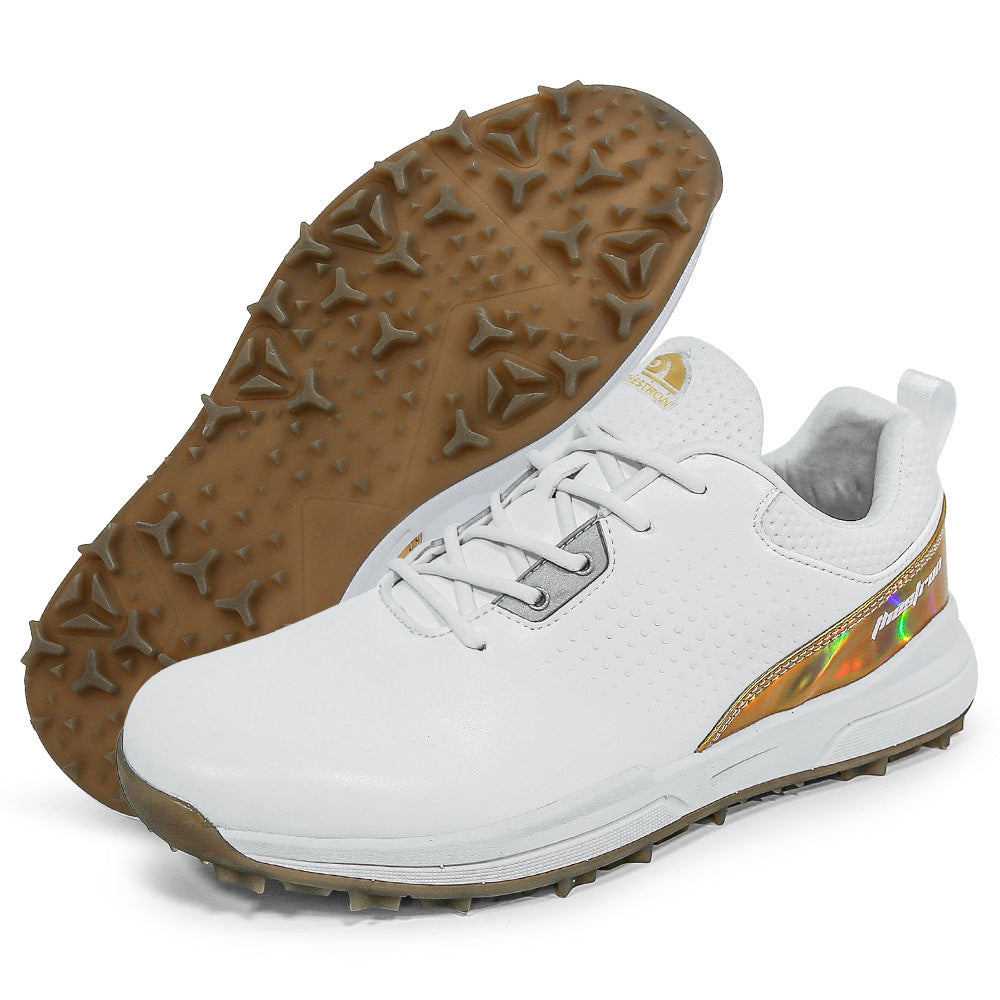 Thestron Men's Big Size Golf Shoes | Spikeless Training Shoes UK 6-13 | All-Season Casual Golf Sneakers | 2001