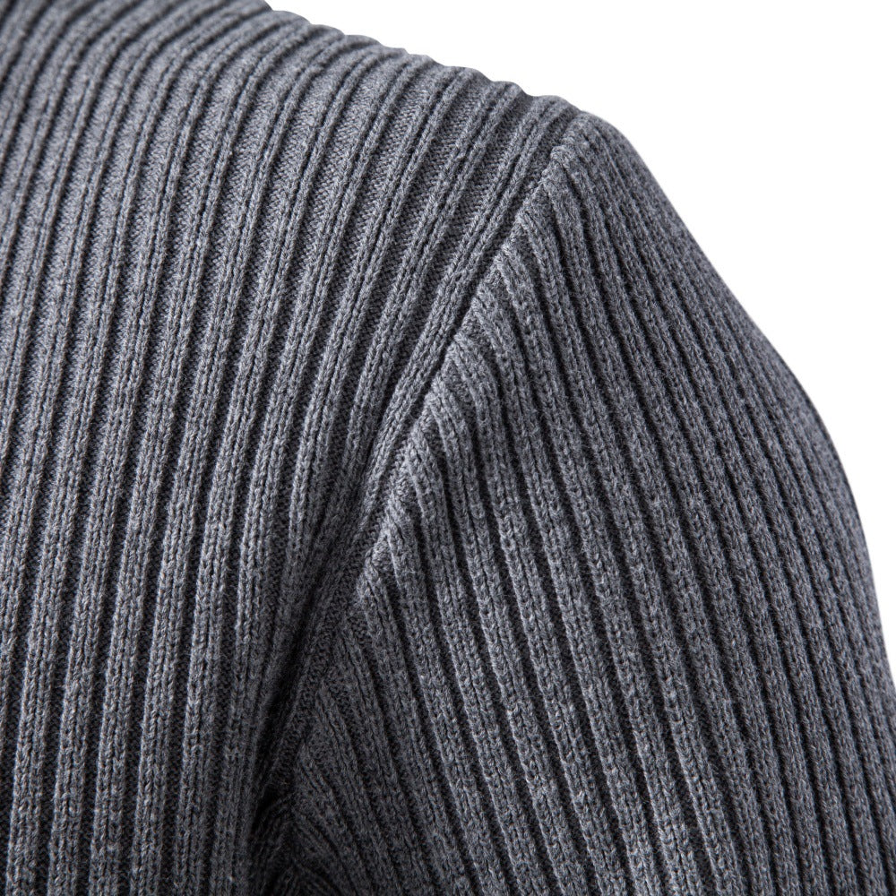 Men's Half-Zip Stand Collar Knit Sweater | 2026 Winter Business Casual Pullover | Warm Cotton-Blend Jumper | SW258