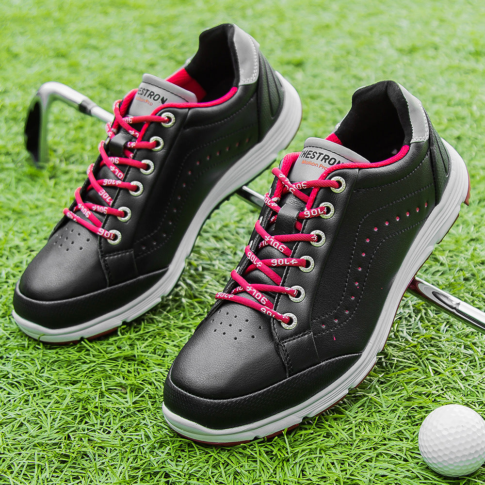 THESTRON Men's Spikeless Golf Shoes Big Size Training & Casual Golf Sneakers All-Season Breathable Footwear | 718