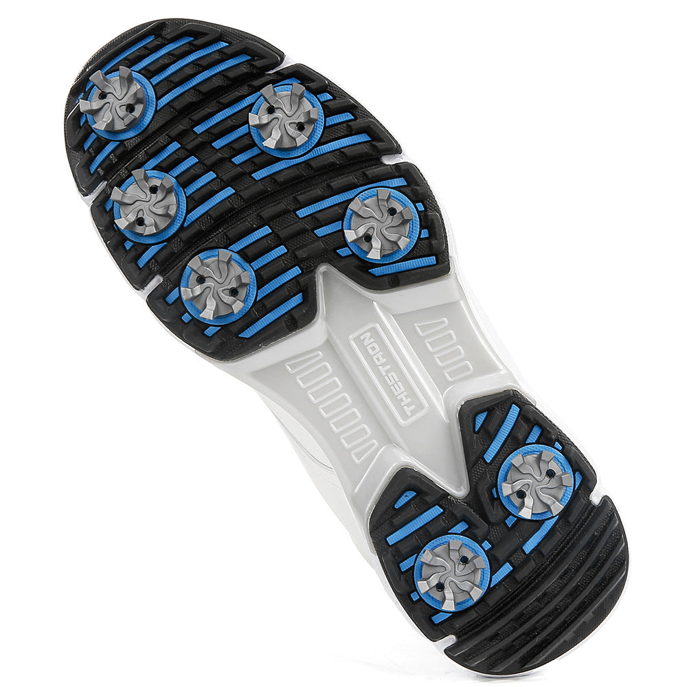 Thestron Men's High-Top Winter Golf Shoes Water-Resistant & Anti-Slip Spiked Trainers Big Sizes