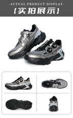 NK198 Steel Toe Safety Shoes | Anti-Puncture & Impact-Resistant Work Sneakers | European Standard Protective Trainers