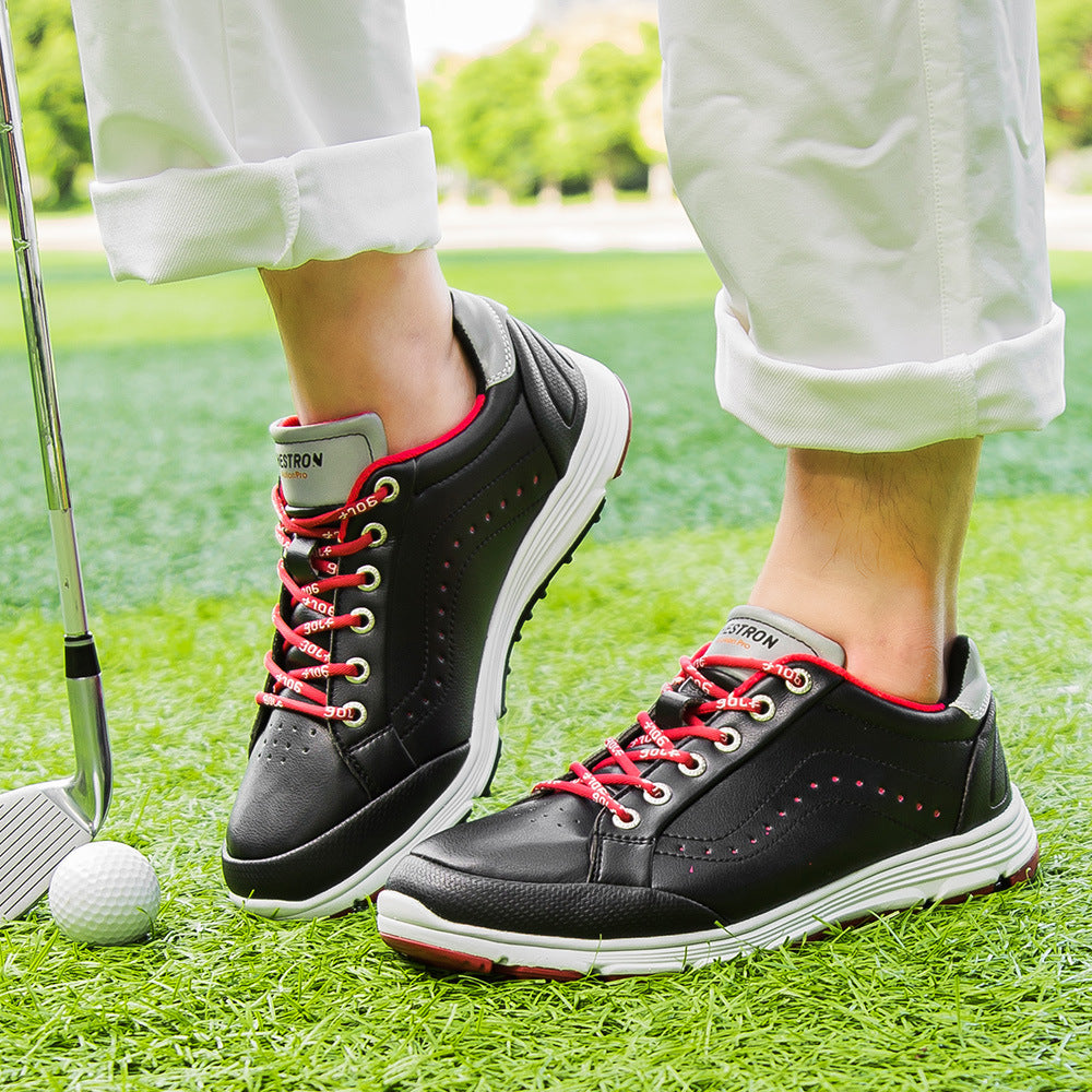 THESTRON Men's Spikeless Golf Shoes Big Size Training & Casual Golf Sneakers All-Season Breathable Footwear | 718