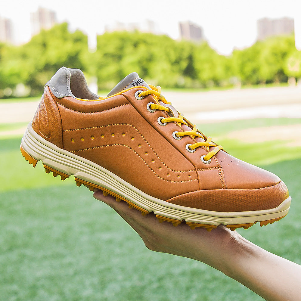 THESTRON Men's Spikeless Golf Shoes Big Size Training & Casual Golf Sneakers All-Season Breathable Footwear | 718