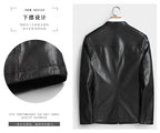 Men’s Genuine Cowhide Leather Jacket | Reversible Fur-Lined Mid-Length Coat | Business Casual Winter Outerwear | 8803