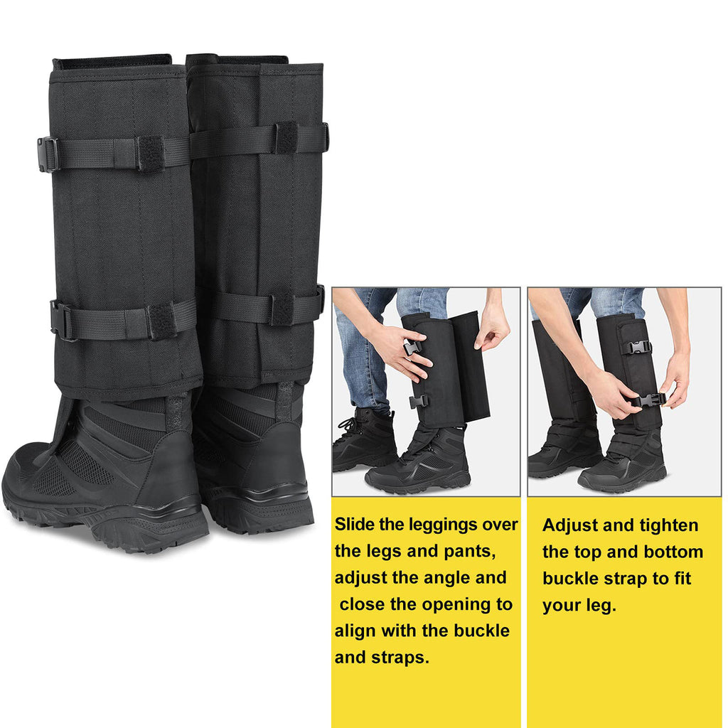 Anti-Snake Bite Leggings | Outdoor Hunting Leg Guards with Abrasion-Resistant Oxford Fabric | Puncture-Proof Gaiters for Hiking & Bushcraft | 0094